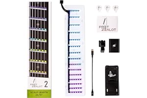 Fret Zealot 2 | LED Fretboard System for Learning Guitar | Songs, Courses, Chords, Scales | Android, iOS, Web (24.75" Scale Length)