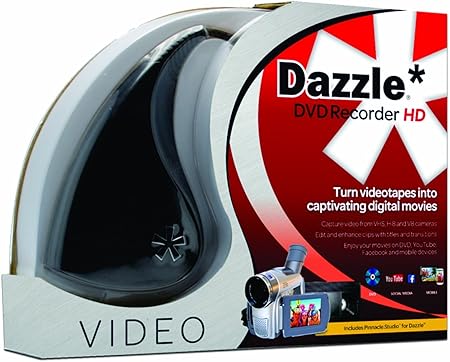 Amazon Com Pinnacle Dazzle Dvd Recorder Hd Video Capture Device Video Editing Software Pc Disc Computers Accessories