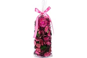 Pretysnow Rose Potpourri Sachet Bags, Potpourri Bowl Filler, Spring Natural Dried Flowers Home Vase Decor Fragrance, Long-Lasting Fragrance for Bathroom Living Room Bedroom, Car Freshener - 2.8oz