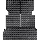 WDYOYS Cargo Mat for 2010-2023 Lexus GX460 6 Seats Trunk Mat & 2ND+3RD Row Rear Backrest Mat, All Weather Rear Cargo Liner Back Seat Cover Protector