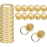 MAEXUS 24 Pcs Canning Lids, 12 Jar Rings + 12 Canning Lids Regular Mouth Mason Jar Lids, Split-Type Metal Mason Jar Lids for 