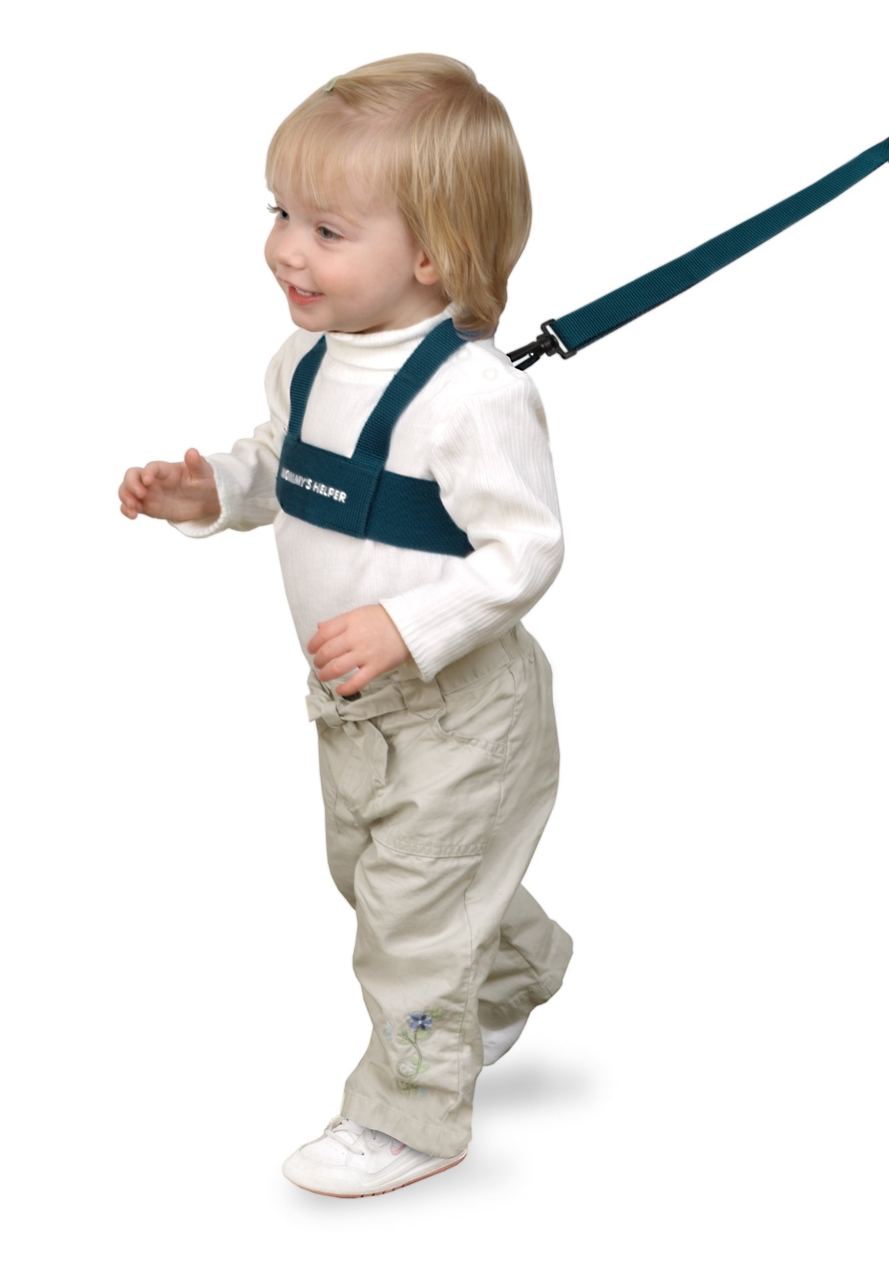 Toddler Leash &amp; Harness for Child Safety - Keep Kids &amp; Babies Close - Padded Shoulder Straps for Children&amp;#39;s Comfort - Fits Toddlers w/ Chest Size 14-25 Inches - Kid Keeper by Mommy&amp;#39;s Helper (Blue)