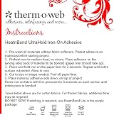 HeatnBond Ultrahold Iron-On Adhesive 17in x 1yd No Sew Bonding view 5