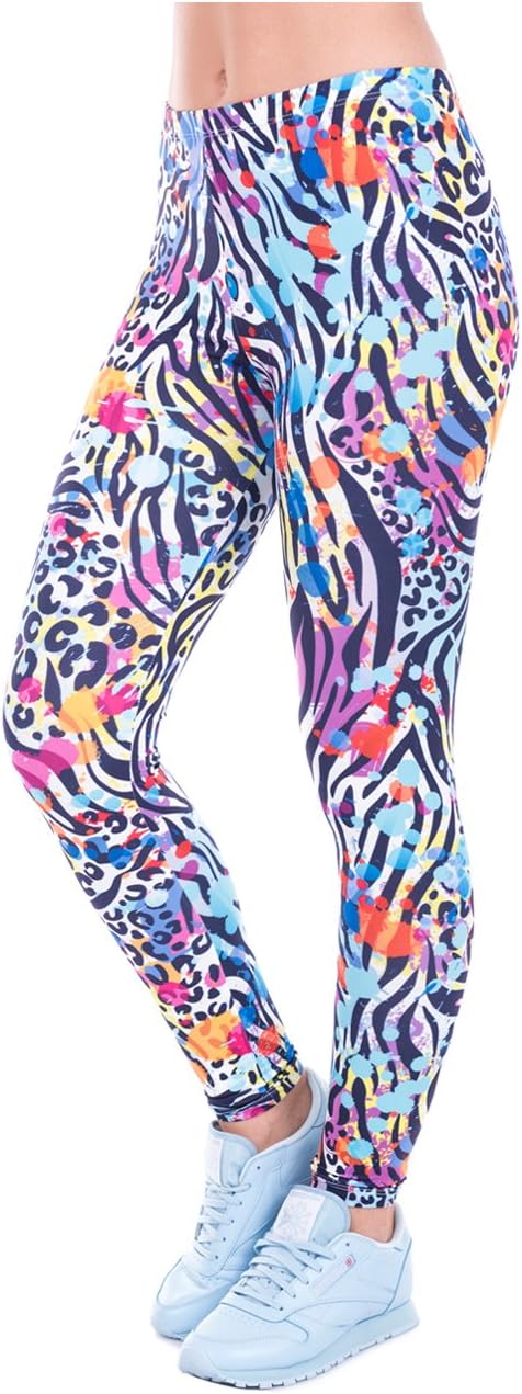 Women Leggings Digital Print Yoga Skinny Pants High Waist Gym Elastic Tights