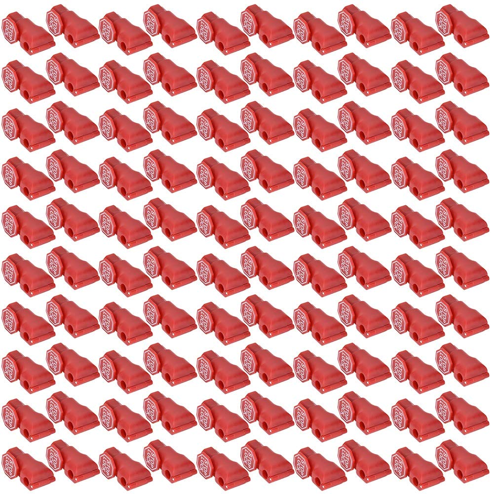 Magnetic Peg Hook Stop Lock for Retail Shelves – -Theft S-Hook Fastener, 100-Pack -Duty Display Security Clip (4mm)