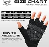 BEAST RAGE Weight Lifting Gloves Men Women Breathable Non-Slip Silicon Padded view 5