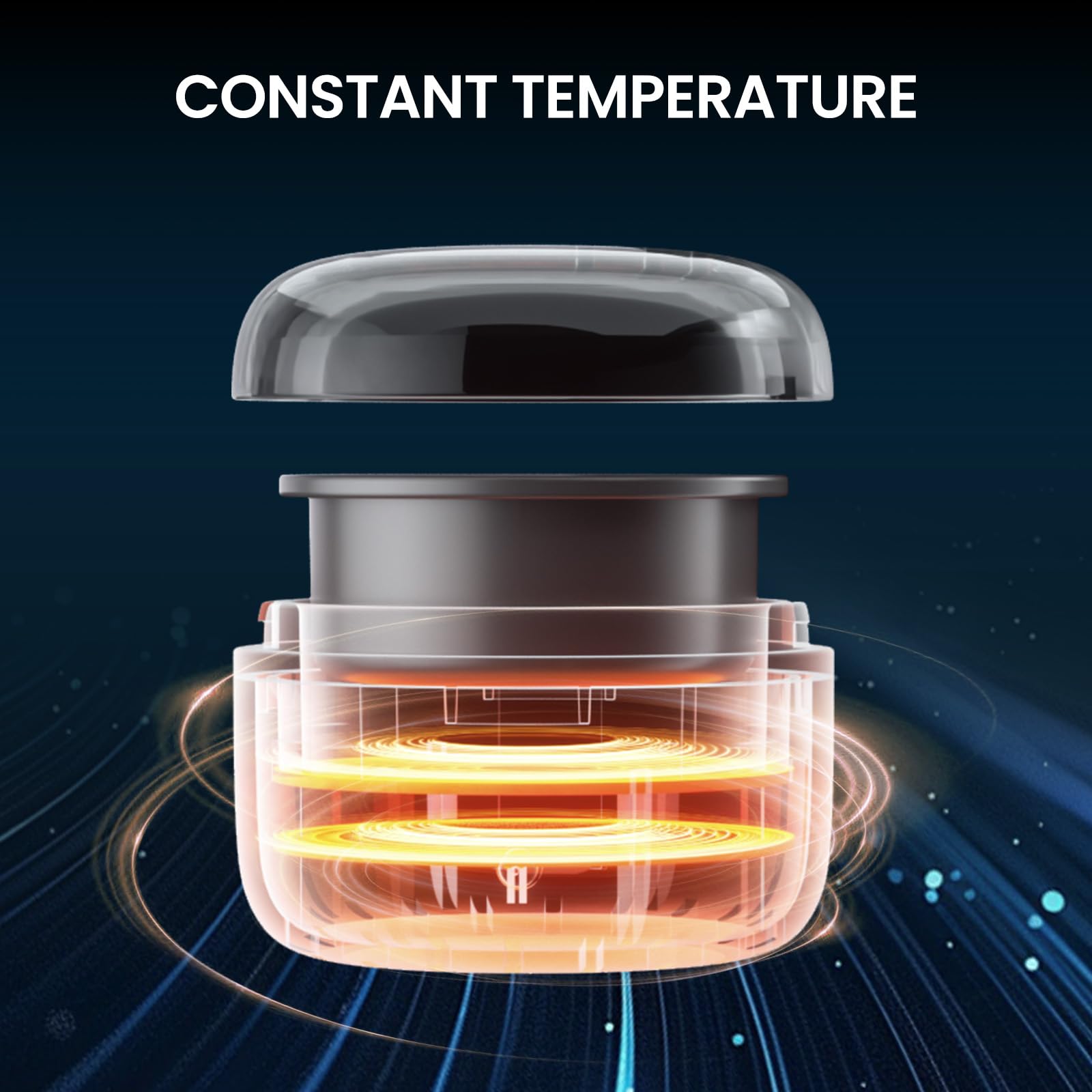 AUZEAL Nose Wax Kit Men, Ear Hair Removal For Men, Ear Hair Waxing Kit with 100 g Wax, 40 Nose Sticks, 20 Times Use, Usb Rapid Heating, Constant Temperature, Painless, Black