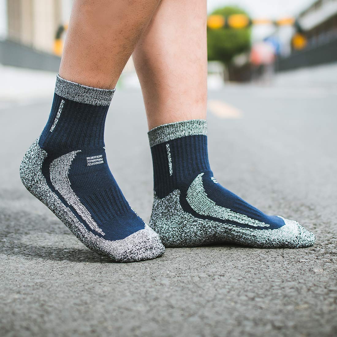 VANOMIE Breathable Coolmax Bike Socks Men Sports Athletic Bicycle Socks