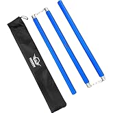 Martial Arts Armory Foam Padded Three Section Bo Staff | Safe Practice Training, Carry Bag Case