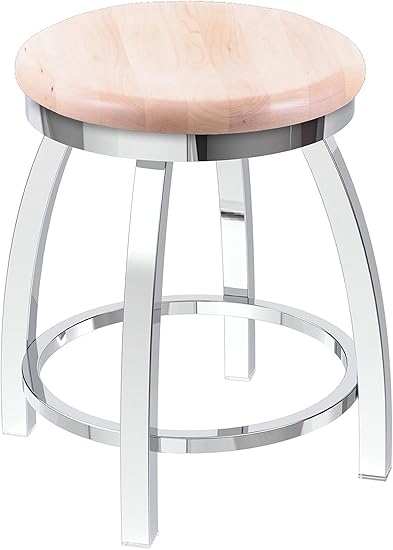 Amazon Com Holland Bar Stool Co Misha Swivel Vanity Stool 18 Seat Height Natural Maple Furniture Decor
