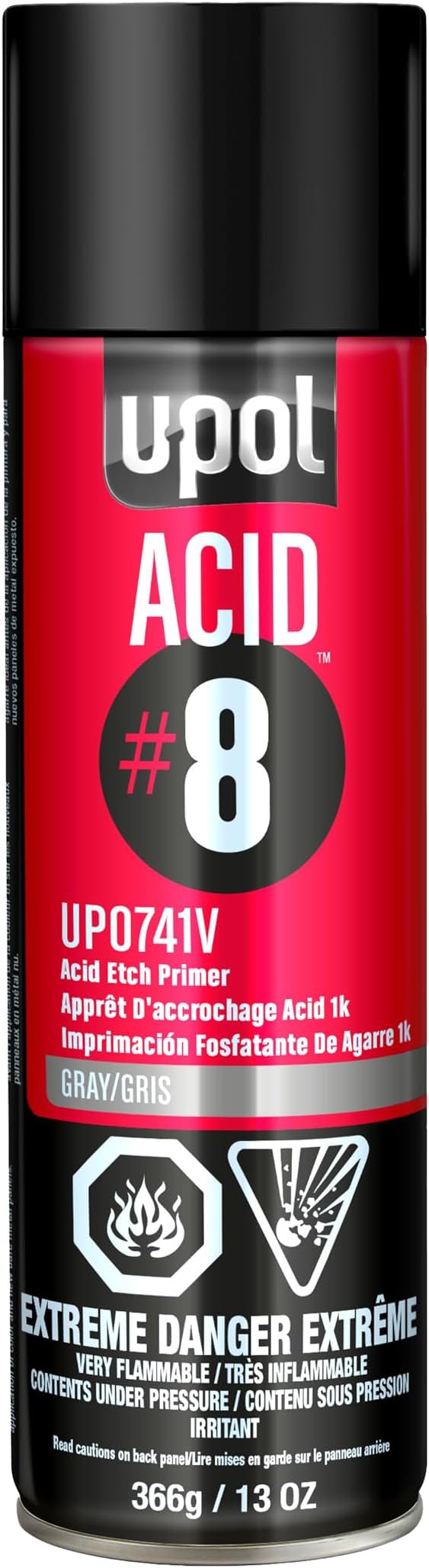 UPol 0741V ACID/AL UP Acid 8-S Etch Primer Grey 450 ml