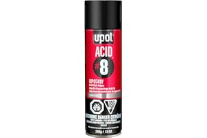 U-POL ACID#8 Acid Etch Primer, Automotive Etching Primer Spray Paint For Bare Metals, Durable Against Rust & Corrosion, Easy-To-Use, Gray, 13 oz