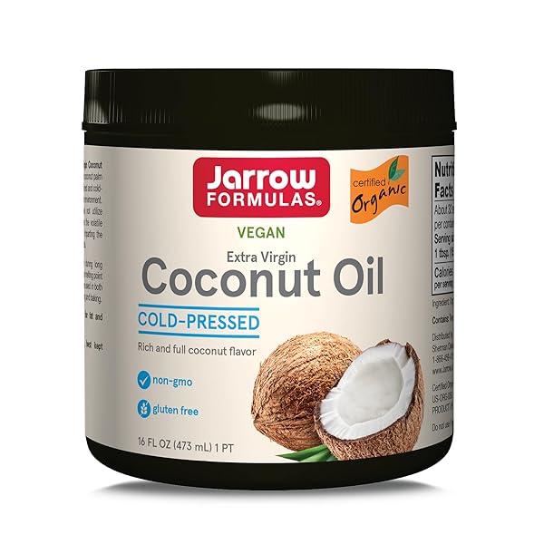 JARROW FORMULAS 100% ORGANIC COCONUT OIL, SUPPORTS CARDIOVASCULAR...