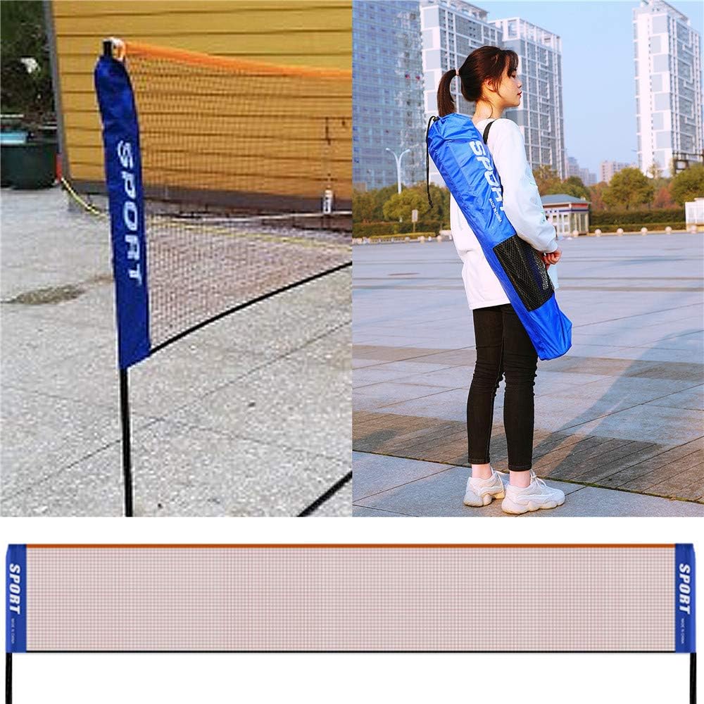 AKOZLIN Portable Adjust Height 2.8-5ft Tennis Badminton Volleyball Net Set - Net for Tennis, Soccer Tennis, Pickleball, Kids Volleyball for Indoor or Outdoor Court, Beach, Driveway : Sports & Outdoors