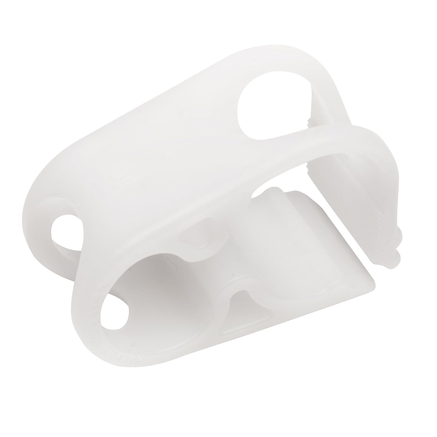 Bel-Art F18228-0000 Acetal Mid-Range Tubing Clamp for 1/8" to 7/16" O.D. Tubing, Plastic, Pack of 12, White