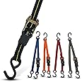Cajun Tie Downs - 3 Point Tie Down Ratchet Strap for Jet Ski, Sea Doo & Wave Runner - Transom Straps