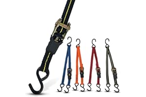 Cajun Tie Downs - 3 Point Tie Down Ratchet Strap for Jet Ski, Sea Doo & Wave Runner - Transom Straps