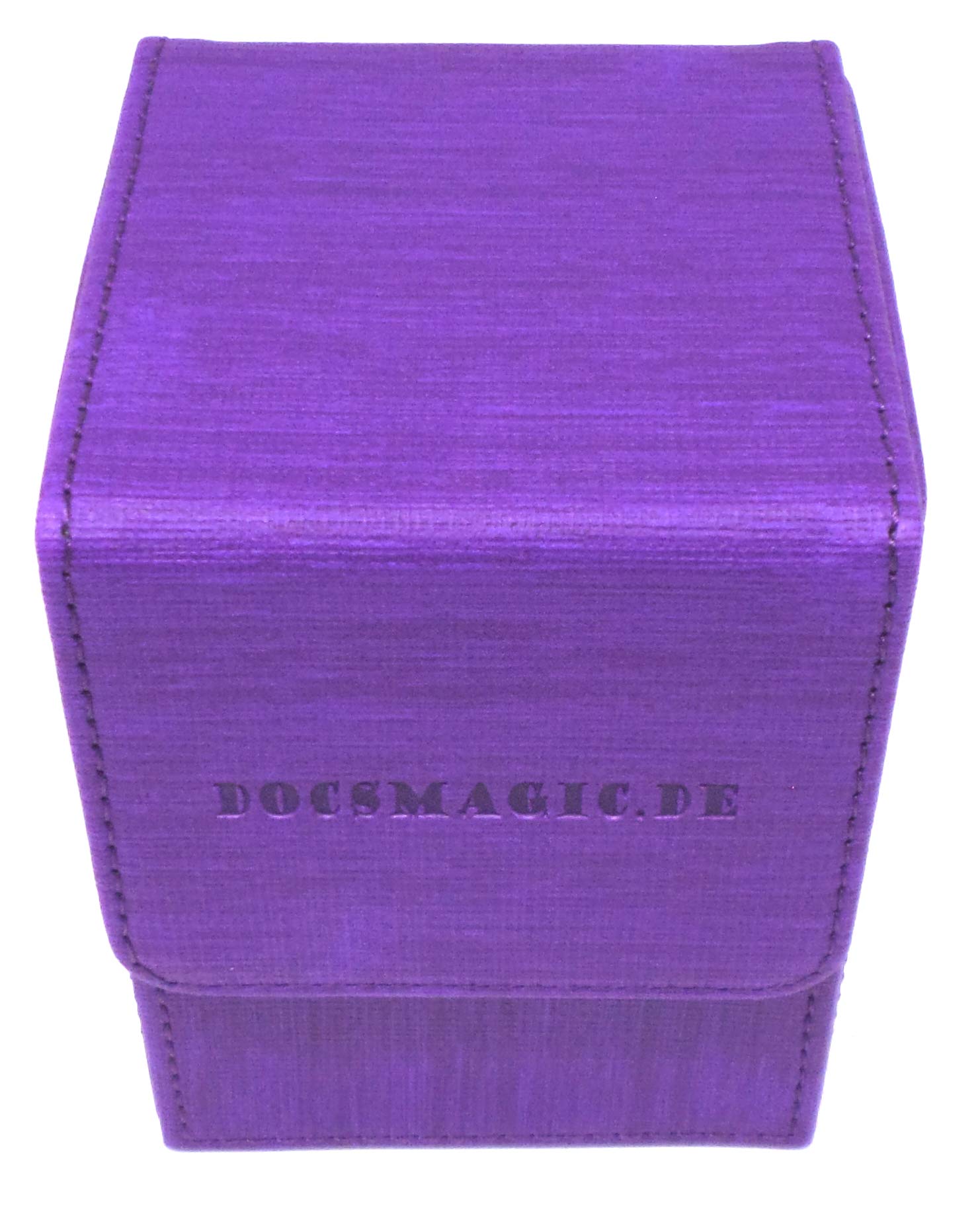 docsmagic.de Premium Magnetic Flip Box (80) Purple + Deck Divider - MTG PKM YGO