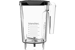 Blendtec WildSide (90 oz volume/36 oz Wet/Dry Fillable) -Five Sided-Professional-Grade Blender Jar-Vented Latching Lid-BPA-Fr
