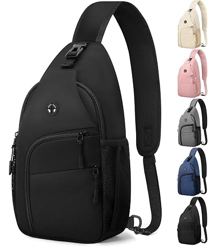 Pritent Crossbody Bags for Women Men Trendy Sling Bag Backpack Chest Bag