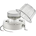 Leviton 9850-LED LED Ceiling Lamp Holder with 10W Bulb Guard, White