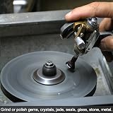 Sourcing Map 8-Inch Diamond Sanding Disc 240 Grit No Center Hole Flat Lap view 6