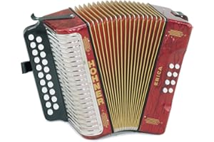 HOHNER ACCORDIONS Hohner Erica Two-Row AD, Pearl Red
