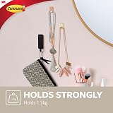 Command Small Metallic Hooks Gold Colour 4 Hooks 5 Strips Damage Free Hanging view 5