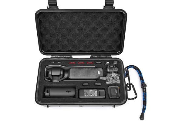 Lekufee Travel Waterproof Hard Case Compatible with DJI Osmo Pocket 4, DJI Osmo Pocket 3/Creator Combo/Power Expansion Combo/Vlogging Camera and Accessories(Case & Bag Only)