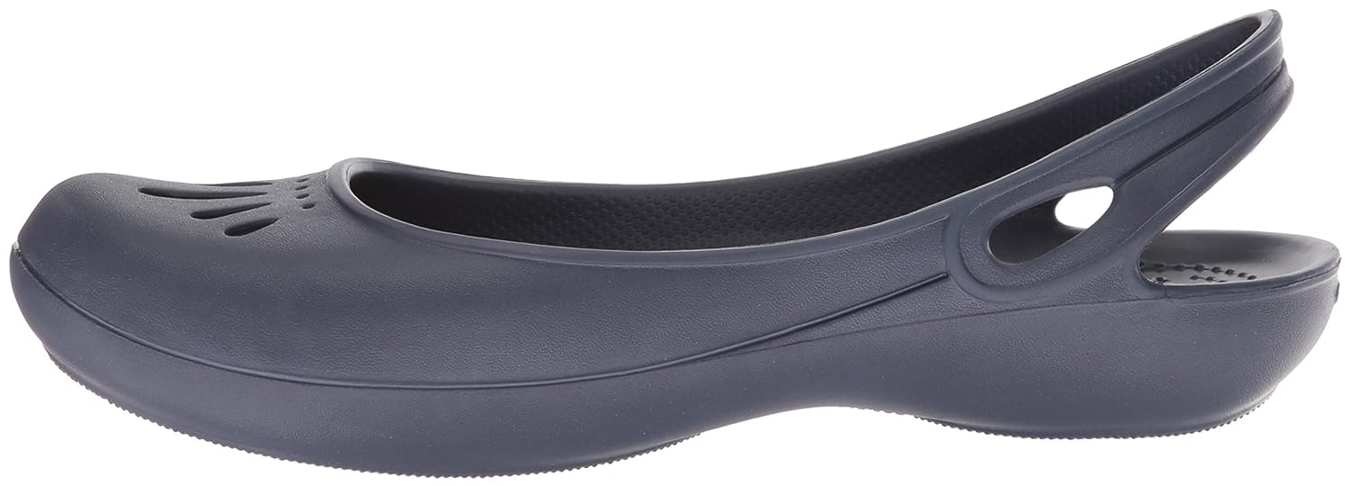crocs thea slingback flats black
