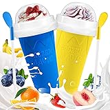 Slushie Cup, 2 Pack Slushy Maker Cup, DIY Frozen