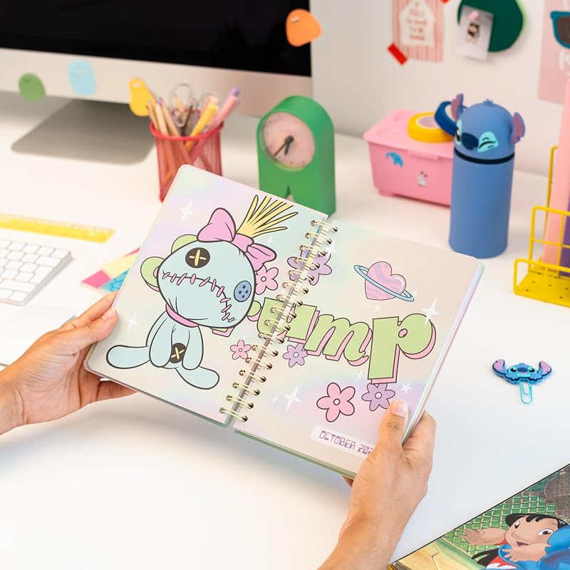 Hausaufgabenheft 2026 2027 Disney Stitch - Schulkalender Schülerkalender Studienplaner Wochenplaner - Terminplaner 2026 2027 A5 - Stitch Schul Sachen Merch Geschenke zur Einschulung