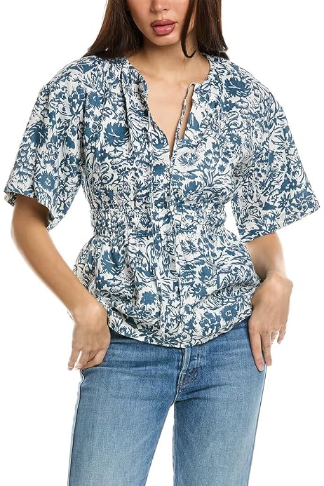 joie rancher silk top