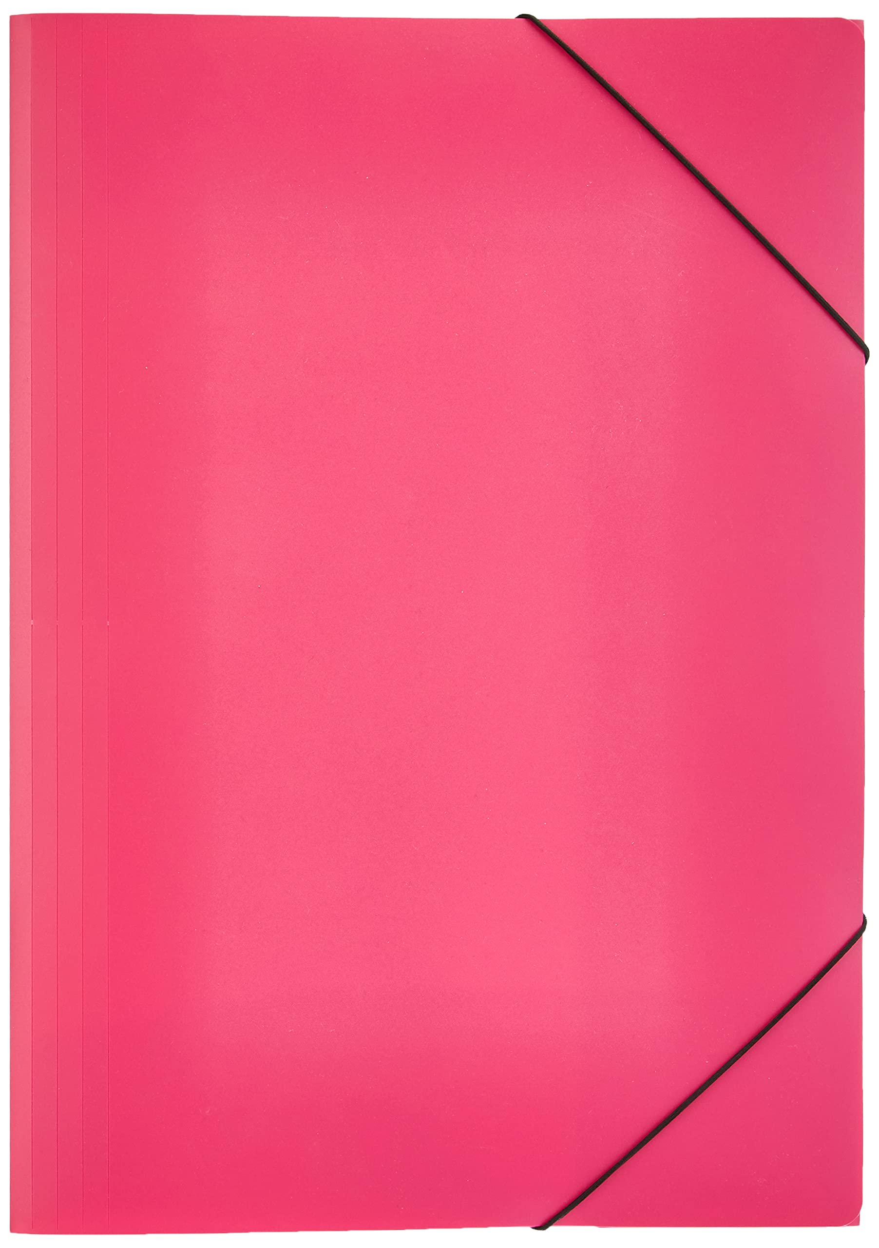 Pagna PP elastic folder A3, translucent dark pink trend