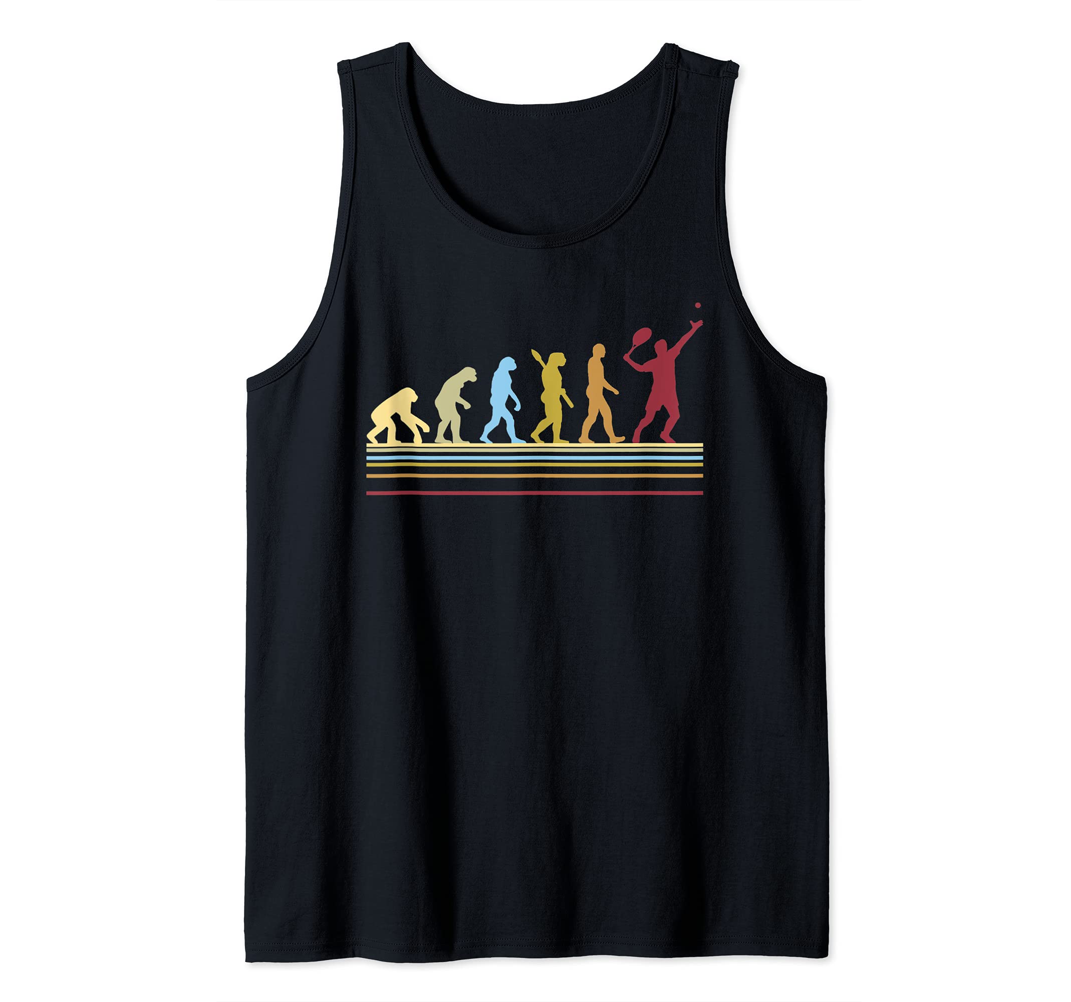 Tennis Player Retro Sport Evolution Tank Top