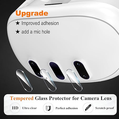 Upgraded Lens Protector Cover for Meta Quest 3, Plastic Hard