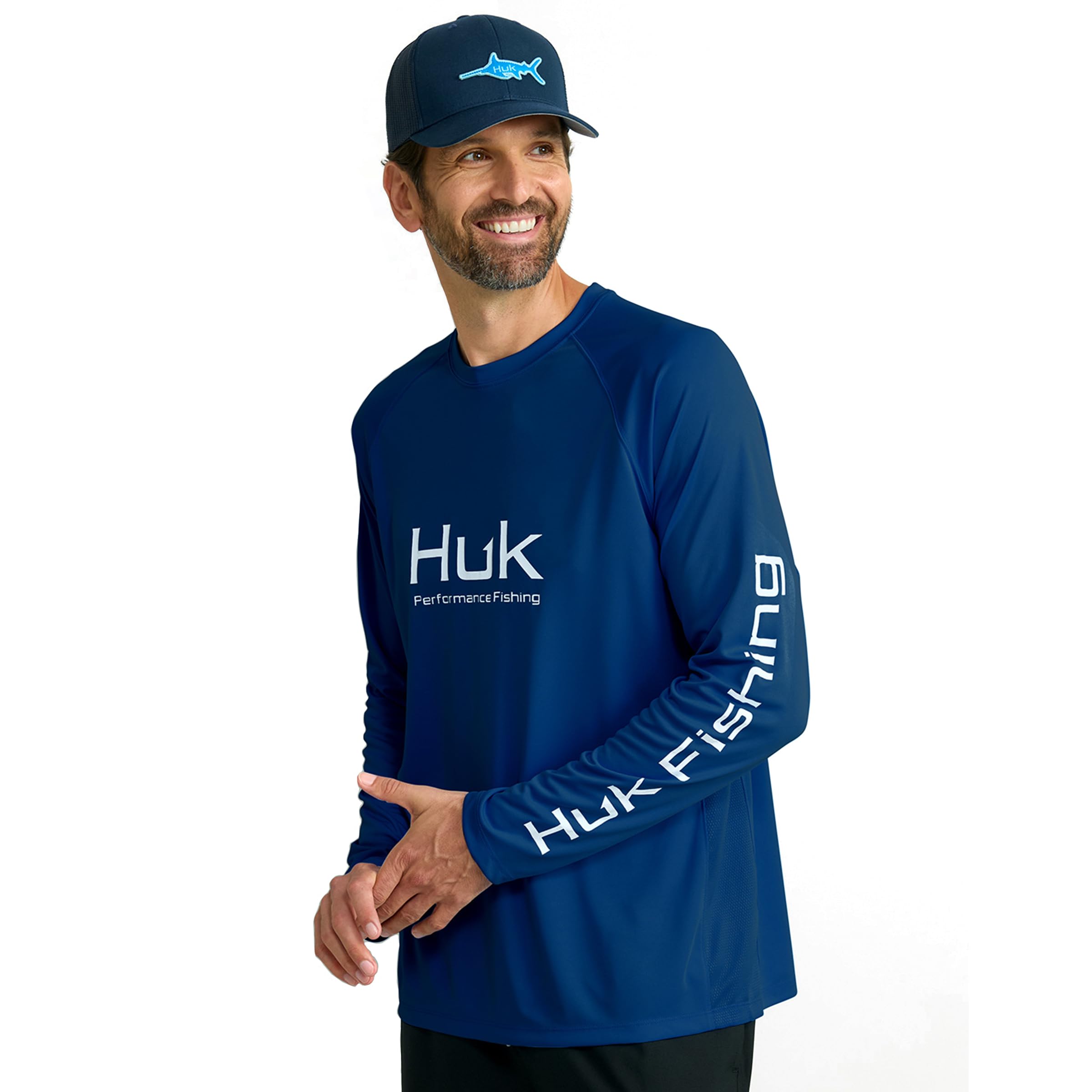 HUK Mens Pursuit Vented Long Sleeve, +30 UPF Fishing Shirt, Naval Academy, XX-Large Image HUK Mens Pursuit Vented Long Sleeve, +30 UPF Fishing Shirt, Naval Academy, XX-Large Image