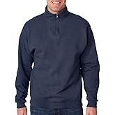 50/50 Blend Quarter-Zip Cadet Collar Sweatshirt by Jerzees
