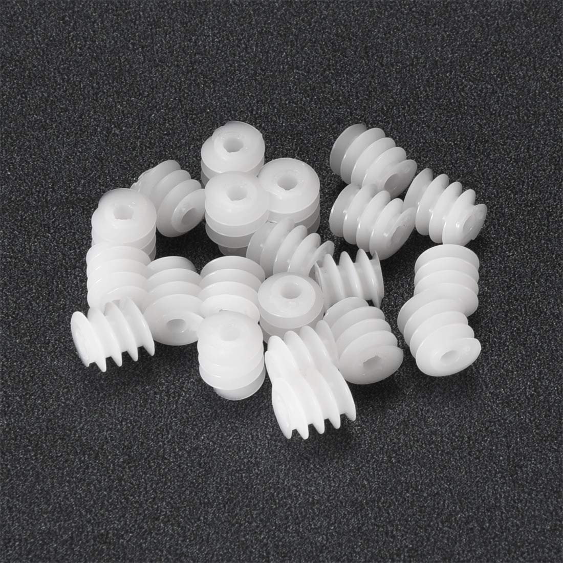 uxcell 20pcs Plastic Gears Model 6x6-2A Reduction Gear Plastic Worm Gears for RC Car Robot Motor