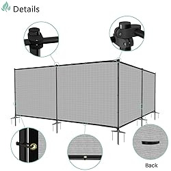 SunnyRoyal 6' x 53' Privacy Fence Screen with Iron