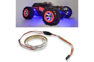 JHR MOHERO LED Light Strip for RC Car Chassis Body Truck Fixed Wing Airplane Flying Wing Plane AR Wing Drone (Blue)