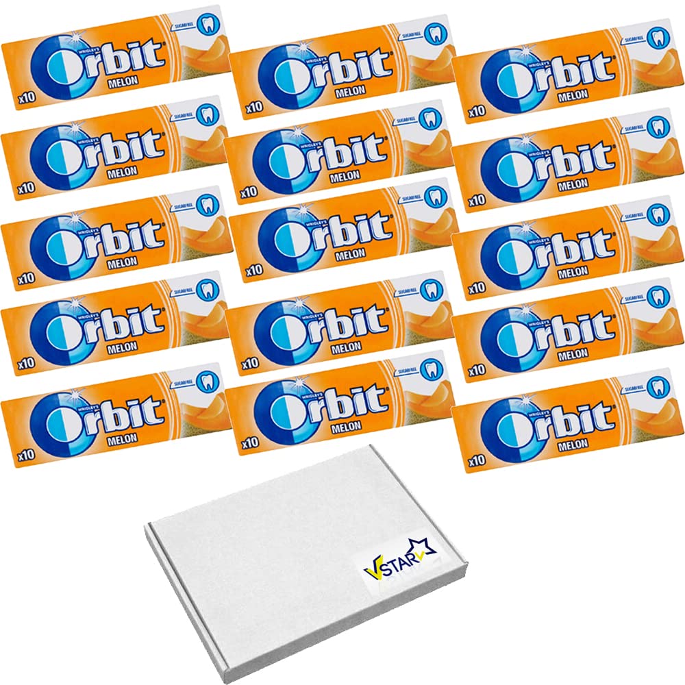 Original WRIGLEY'S ORBIT Chewing Gum 15 Packs Fresh Stock (Melon)