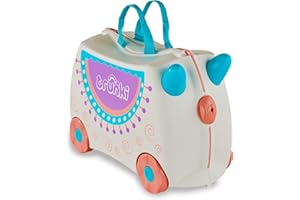 Trunki Hand Luggage and Children's Suitcase for Sitting On | Children's Risen Gift for Girls and Boys | Trolley, Pink