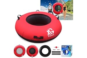 XGeek 44" Heavy Duty River Tube and Snow Tube Set,River Floats for Adults,River Run and Snow Run for Tubing and Snowing