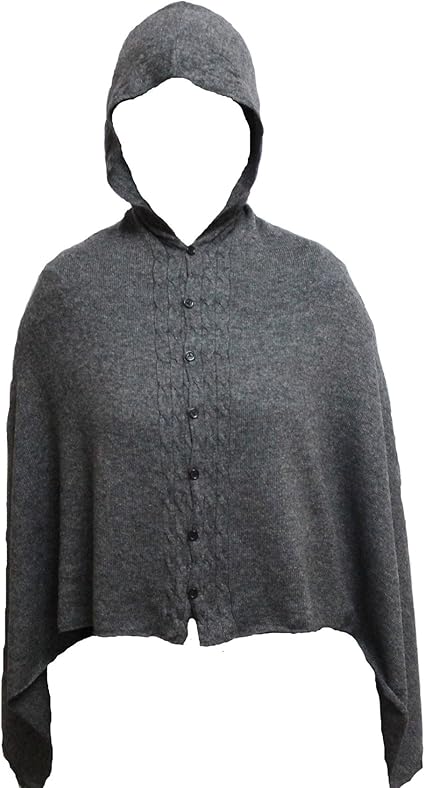 Amazon Exclusiveカシミアポンチョ ナチュラルカラー ピュア ヒマラヤカシミア ネパールで手作り セーター 通販