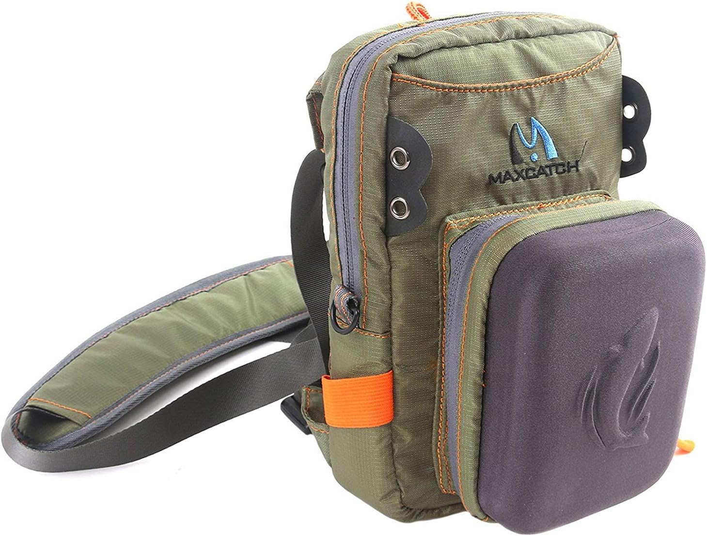 MAXIMUMCATCH Fly Fishing Chest Pack/Bag with Molded Fly Bench9.25x6.3