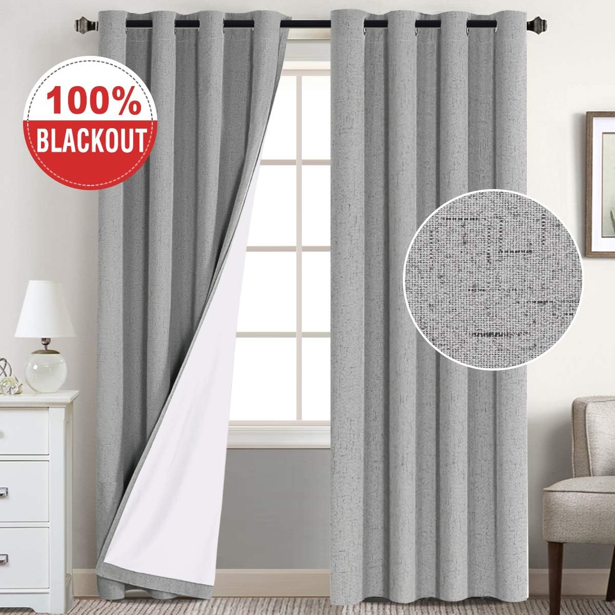 Amazon Com Flamingo P 100 Blackout Thermal Curtains Bedroom