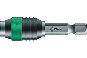 Wera - 5052502001 889/4/1 K Rapidaptor Universal Bit Holder for 1/4" Hex Drives, 2" Long