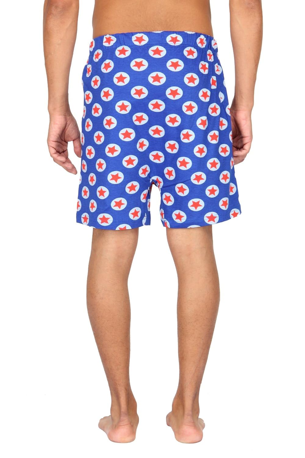 nuteez blue printed boxers for men