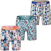JINSHI Men's Underwear Long Boxer Briefs Underpants The Boxer for Men Breathable Bamboo Viscose Pack